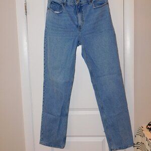 Abercrombie & Fitch Light Blue 90s Straight Ultra High Rise, Size 14 Extra Long